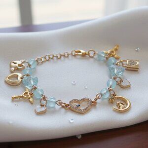 Blue Charm Bracelet